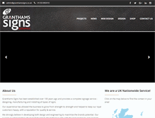 Tablet Screenshot of granthamssigns.co.uk